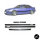 Set Türleisten Schwarz Zierleisten +Emblem passt für BMW E36 Coupe Cabrio Serie & M-Paket