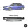 Set Türleisten Schwarz Zierleisten +Emblem passt für BMW E36 Coupe Cabrio Serie & M-Paket