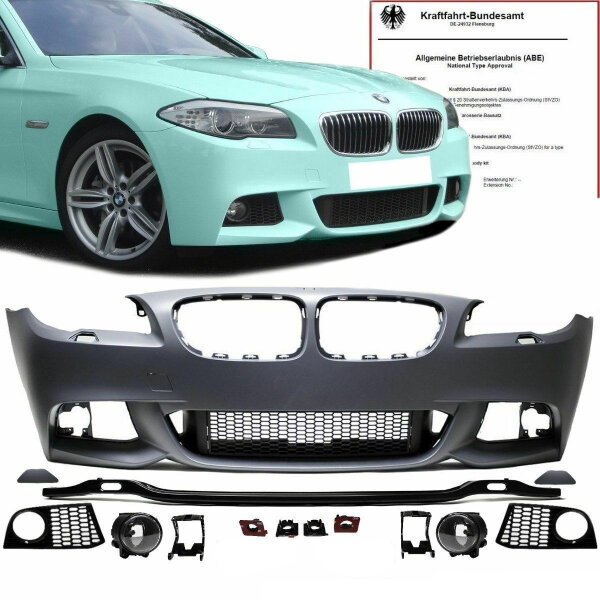 Sport Stoßstange vorne ohne PDC passend für BMW 5er F10 F11 Serie & M-Paket bj. 10-13 + ABE*