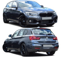 Sport Komplett Paket Stoßstange für PDC passt für BMW 1er F20 5-Türer 1-Rohr links LCI Facelift ab 2015 auch M-Paket